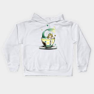 Sea Tea - Mermaid in Tea Cup Kids Hoodie